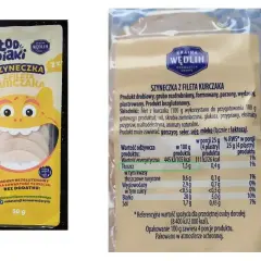 Szyneczka z fileta kurczaka, 50g. Niska zawartość tłuszczu, bez dodatków. Wartość energetyczna 105 kcal na 100g.