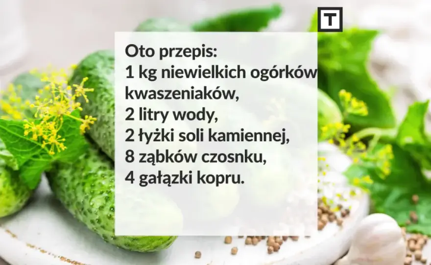 Ogórki małosolne - Ile soli na litr wody? Idealny przepis!