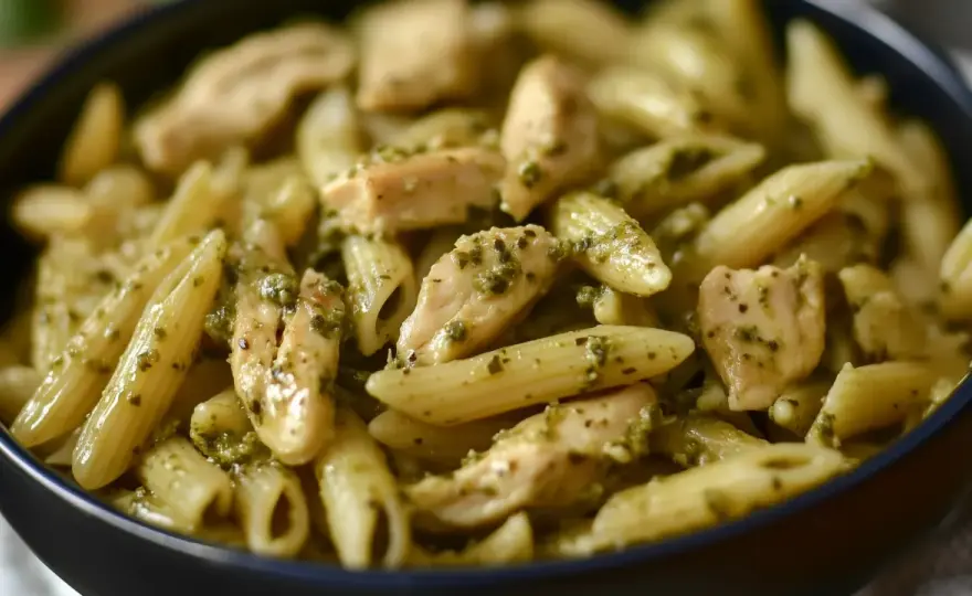 Makaron z pesto i kurczakiem - Przepis na idealny obiad