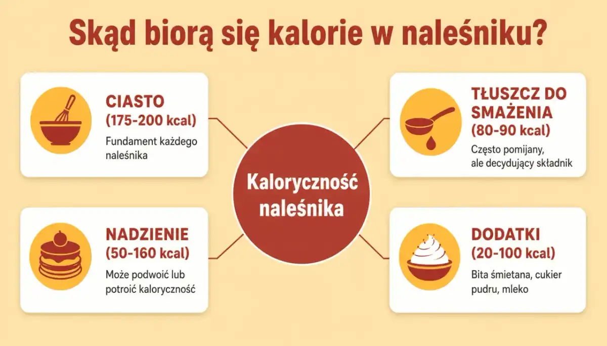 Naleśnik kcal - ile ma naprawdę i co najbardziej podbija kalorie?