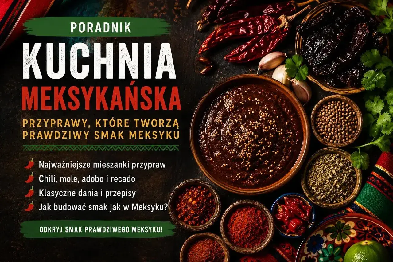 Mieszanki przypraw, chili, mole i adobo tworzą prawdziwy smak Meksyku. Odkryj kuchnię meksykańską!