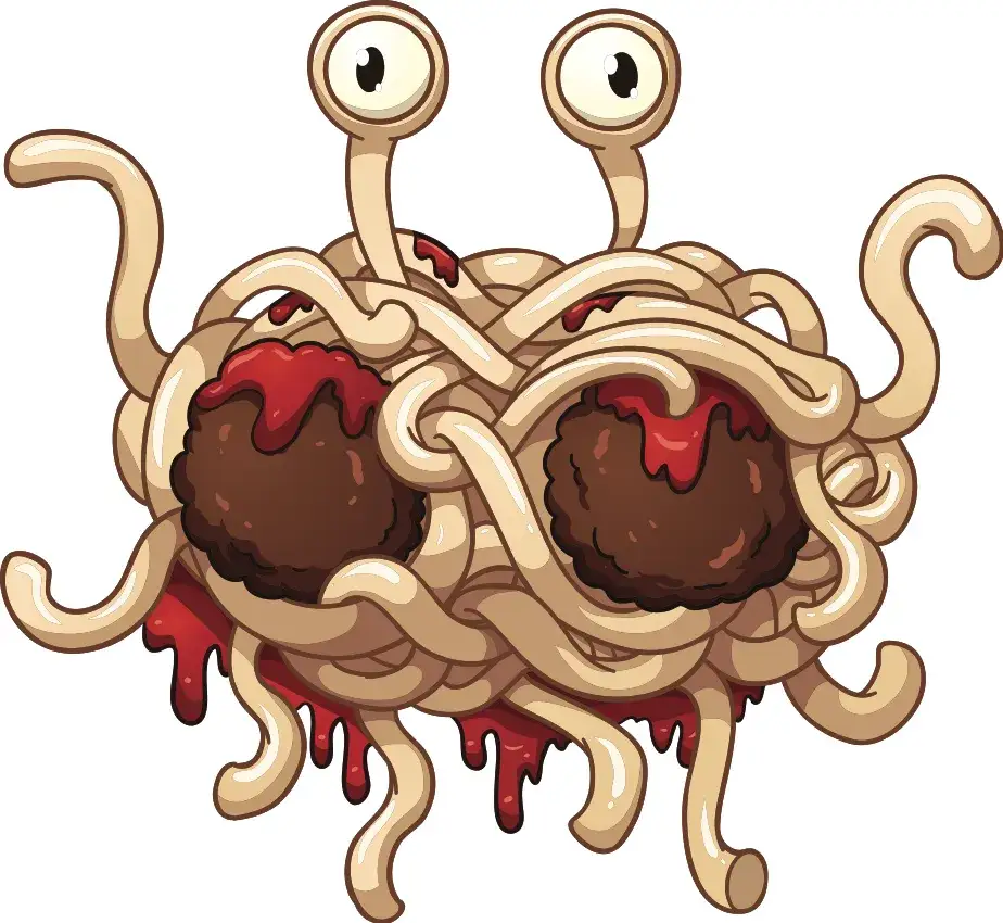 Zdjęcie Latający Potwór Spaghetti: Parodia, ruch społeczny i walka o wolność